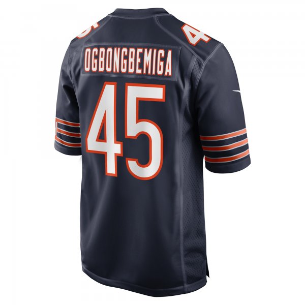 Men's Chicago Bears Amen Ogbongbemiga Nike  Navy  Game Jersey