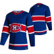 Montreal Canadiens Blank Blue Men's Adidas 2020-21 Reverse Retro Alternate NHL Jersey