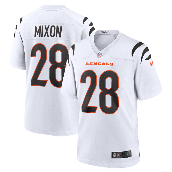 Men's Cincinnati Bengals Joe Mixon Nike White Player Game Jersey