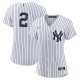 Women's New York Yankees Derek Jeter Nike White/Navy Home Replica Player Jersey