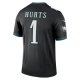 Men's Philadelphia Eagles Jalen Hurts Nike Black Legend Jersey