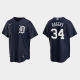 Men's Detroit Tigers #34 Jake Rogers Alternate Navy MLB Jersey