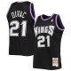 Men's Sacramento Kings Vlade Divac Mitchell & Ness Black 2000/01 Hardwood Classics Swingman Jersey