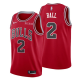 Men's Chicago Bulls #2 Lonzo Ball 2021-22 Swingman Statement Red NBA Jersey