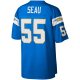 Men's Los Angeles Chargers Junior Seau Mitchell & Ness Powder Blue Big & Tall 2002 Retired Player Replica Jersey