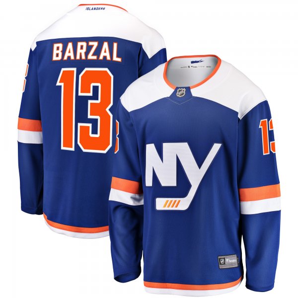 Men's New York Islanders Mathew Barzal Fanatics Blue Alternate Breakaway Jersey