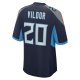 Men's Tennessee Titans Kindle Vildor Nike  Navy Team Game Jersey