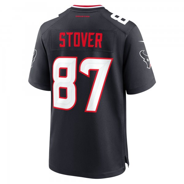 Men's Houston Texans Cade Stover Nike  Navy Game Jersey