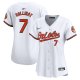 Women's Baltimore Orioles Jackson Holliday Nike White Home Limited Player Jersey