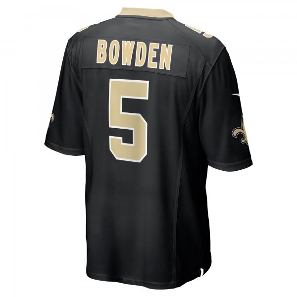 Men's New Orleans Saints Lynn Bowden Jr. Nike  Black Team Game Jersey