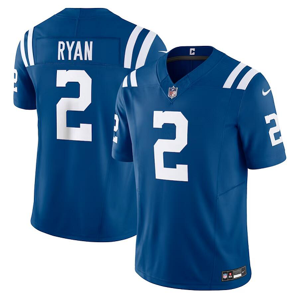 Men's Indianapolis Colts #2 Matt Ryan Nike Royal Vapor F.U.S.E. Limited Jersey