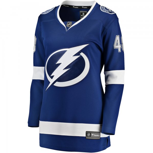 Women's Tampa Bay Lightning Nick Perbix Fanatics Blue Home Breakaway Player Jersey