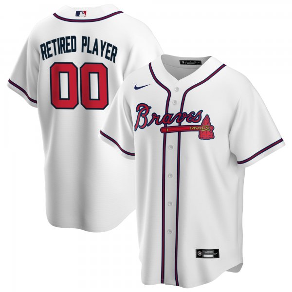 Men's Atlanta Braves Nike White Home Pick-A-Player Retired Roster Replica Jersey