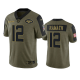 New York Jets Joe Namath Olive 2021 Salute To Service Men's Limited NFL Jersey