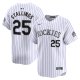 Men's Colorado Rockies Jacob Stallings Nike White Home Limited Player Jersey