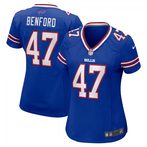 Women's Buffalo Bills Christian Benford Nike Royal Game Jersey