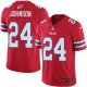 Nike Buffalo Bills #24 Taron Johnson Red Men's Stitched NFL Limited Rush Jersey