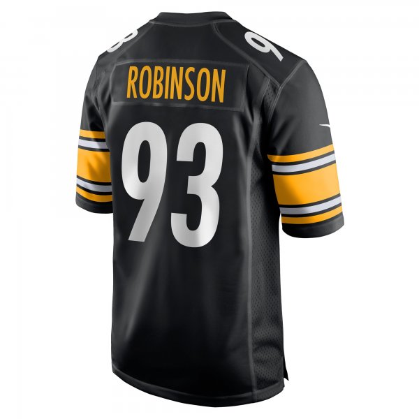 Men's Pittsburgh Steelers Mark Robinson Nike Black Game Player Jersey