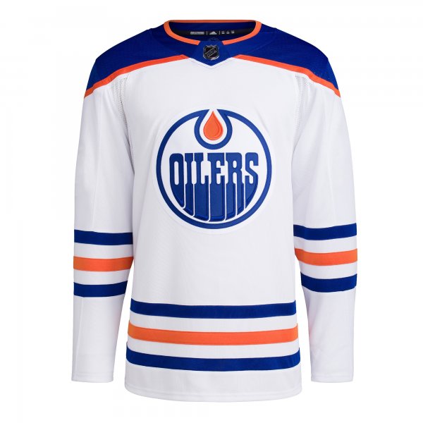 Men's Edmonton Oilers adidas White Away Primegreen Blank Jersey