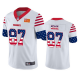 Kansas City Chiefs #87 Travis Kelce White Men's Stitched NFL Limited Independence Day Jersey