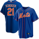 Men's New York Mets #21 Max Scherzer Cool Base Blue Alternate Team Jersey