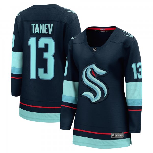 Women's Seattle Kraken Brandon Tanev Fanatics Navy Home Breakaway Player Jersey