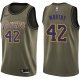 Nike Men's Los Angeles Lakers #42 James Worthy Green Salute to Service Swingman NBA Jersey