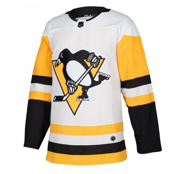 Men's Pittsburgh Penguins adidas White Away Blank Jersey