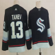 Men's Seattle Kraken #13 Brandon Tanev Navy Blue Adidas Stitched NHL Jersey