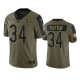 Chicago Bears Walter Payton Olive 2021 Salute To Service Men's Limited NFL Jersey