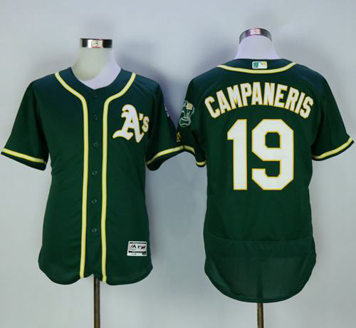 Oakland Athletics #19 Bert Campaneris Green Flexbase Collection Stitched MLB Jersey