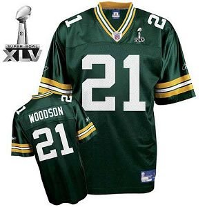 Green Bay Packers #21 Charles Woodson Green Super Bowl XLV Stitched Youth NFL Jersey