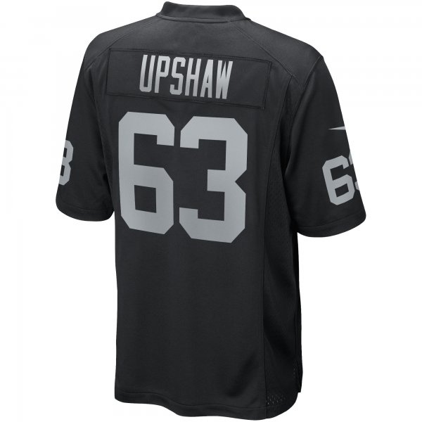 Men's Las Vegas Raiders Gene Upshaw Nike Black Game Retired Player Jersey