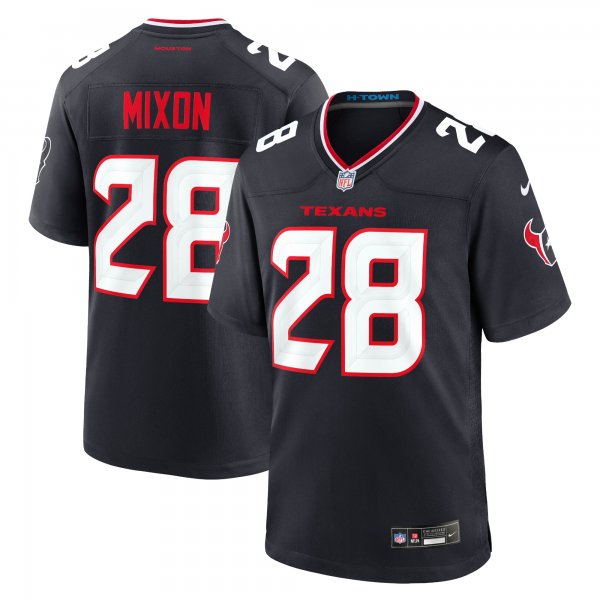 Men's Houston Texans Joe Mixon Nike Navy Game Jersey