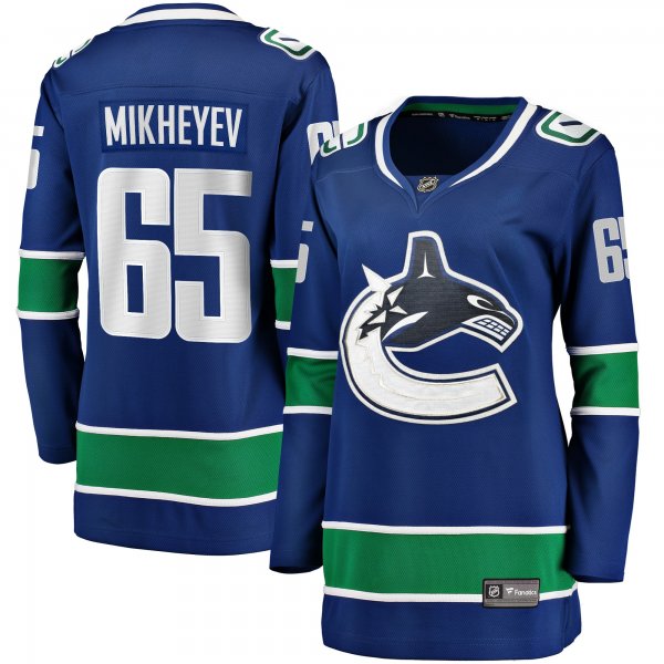 Women's Vancouver Canucks Ilya Mikheyev Fanatics Blue Home Breakaway Player Jersey