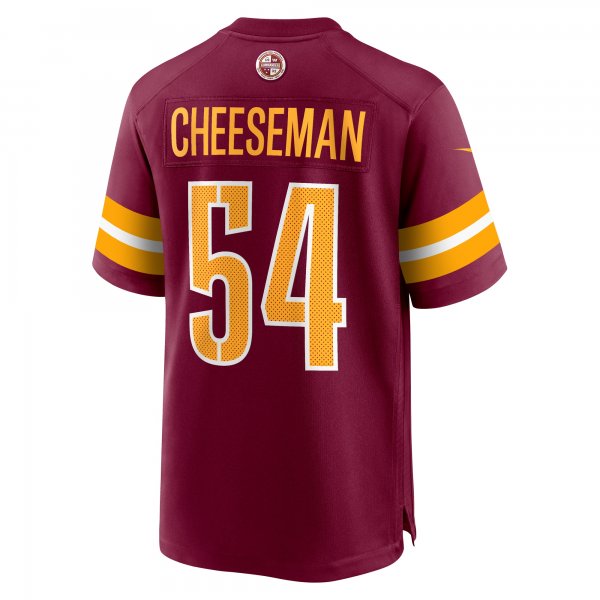 Men's Washington Commanders Camaron Cheeseman Nike  Burgundy  Game Jersey