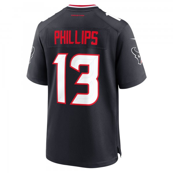 Men's Houston Texans DelShawn Phillips Nike  Navy Team Game Jersey