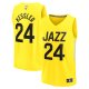 Youth Utah Jazz Walker Kessler Fanatics Yellow Fast Break Player Jersey - Icon Edition