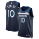 Unisex Nike #10 Mike Conley Navy Minnesota Timberwolves Swingman Badge NBA Jersey - Icon Edition