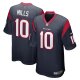 Men's Houston Texans Davis Mills Nike Navy Game Jersey