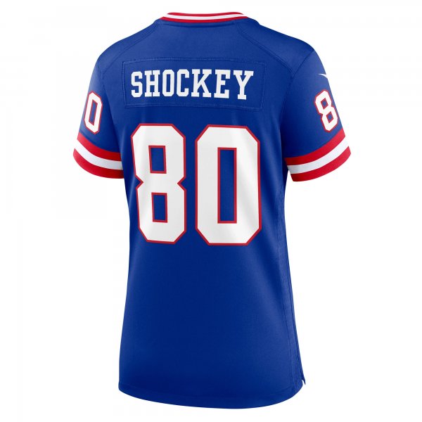 Women's New York Giants Jeremy Shockey Nike Royal Classic Retired Player Game Jersey