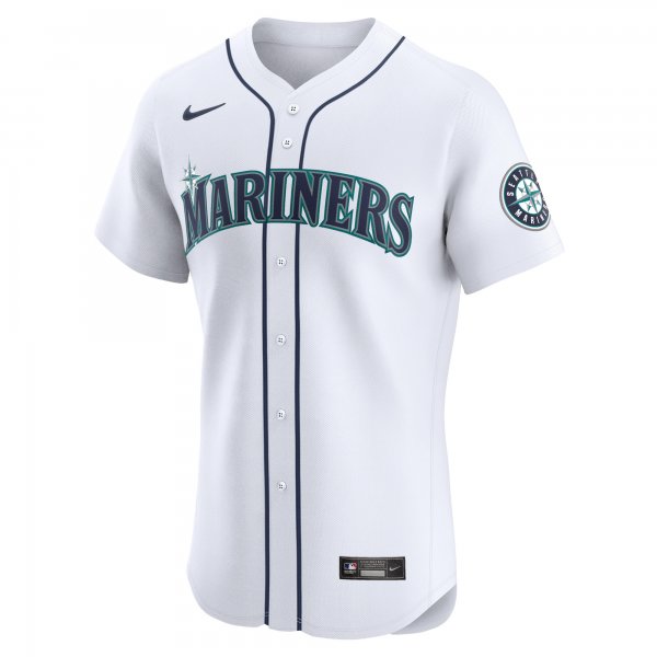 Men's Seattle Mariners Nike White Home Elite Jersey