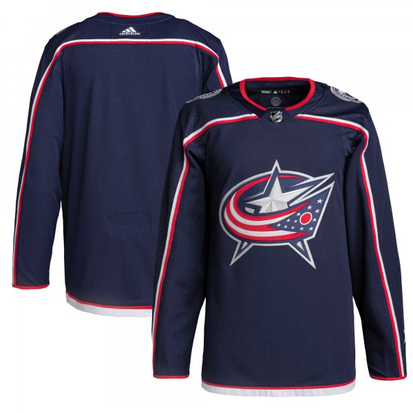 Men's Columbus Blue Jackets adidas Navy Home Primegreen Jersey