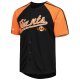 Men's San Francisco Giants Stitches Black Button-Down Raglan Fashion Jersey