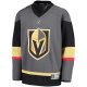 Youth Vegas Golden Knights Fanatics Black Alternate Replica Blank Jersey