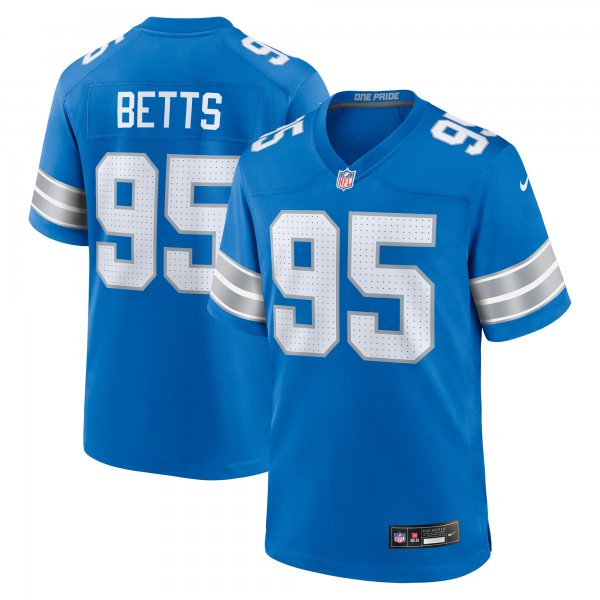 Men's Detroit Lions Mathieu Betts Nike  Blue Game Jersey