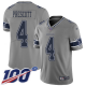 Dallas Cowboys #4 Dak Prescott Gray Men's Stitched NFL Limited Inverted Legend 100th Season Jersey