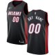 Men's Nike Heat Personalized Swingman Black NBA Icon Edition Jersey