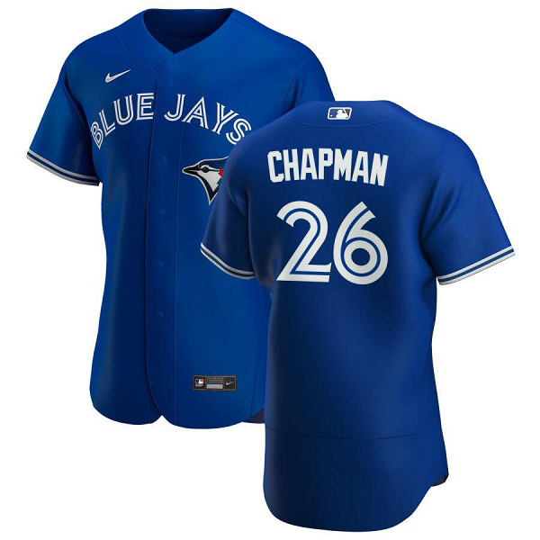 Men's Toronto Blue Jays #26 Matt Chapman Blue Flex Base Alternate Team MLB Jersey