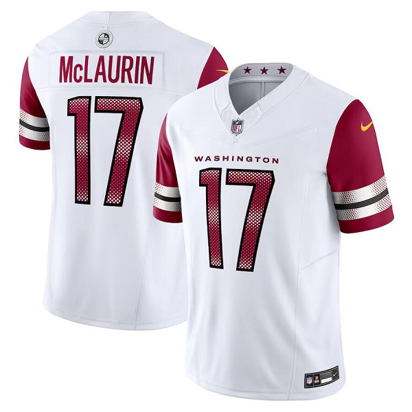 Men's Washington Commanders #17 Terry McLaurin Nike White Vapor F.U.S.E. Limited Jersey